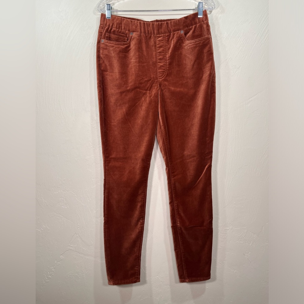 Lands End Burnt Orange Velvety Pants